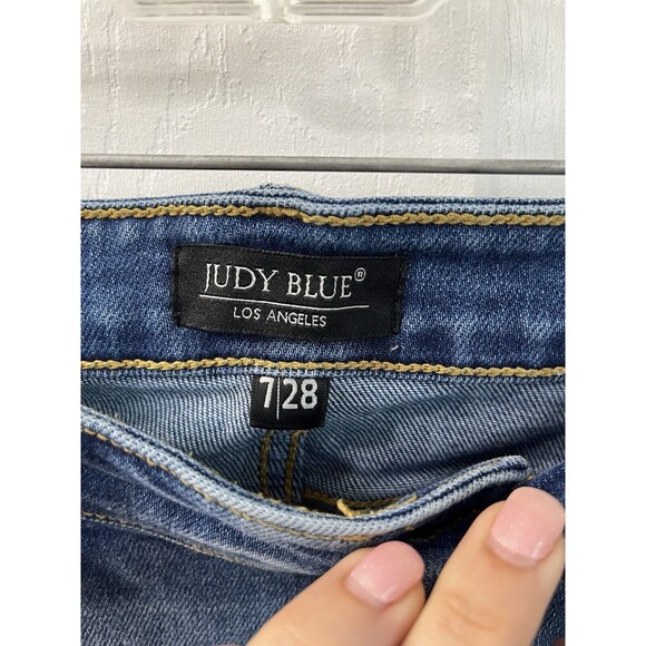 Judy Blue High Waist Slim Fit Medium Wash Jeans JB82176MD‎ Size 7/28 Spandex - Picture 8 of 11